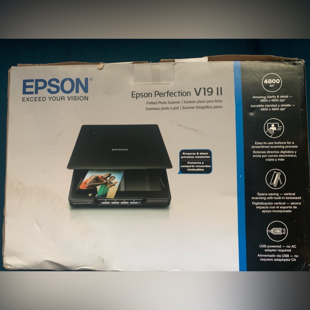 Epson Perfection V19 II Flatbed Photo Scanner